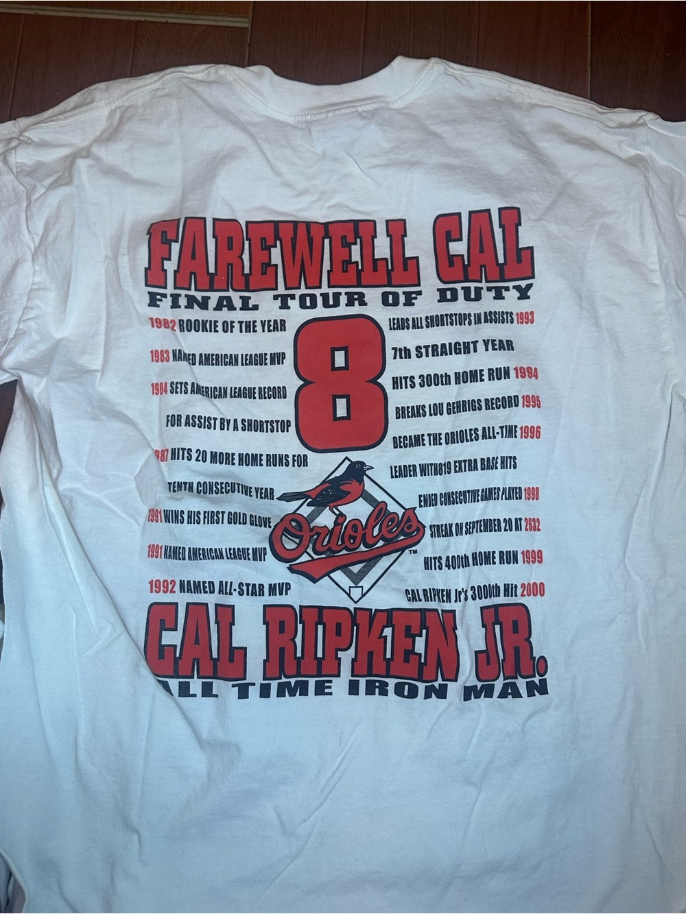 Vintage 90s Cal Ripken Jr. 6-Pack T-Shirt Lot - White Graphic Tees - Picture 9 of 10